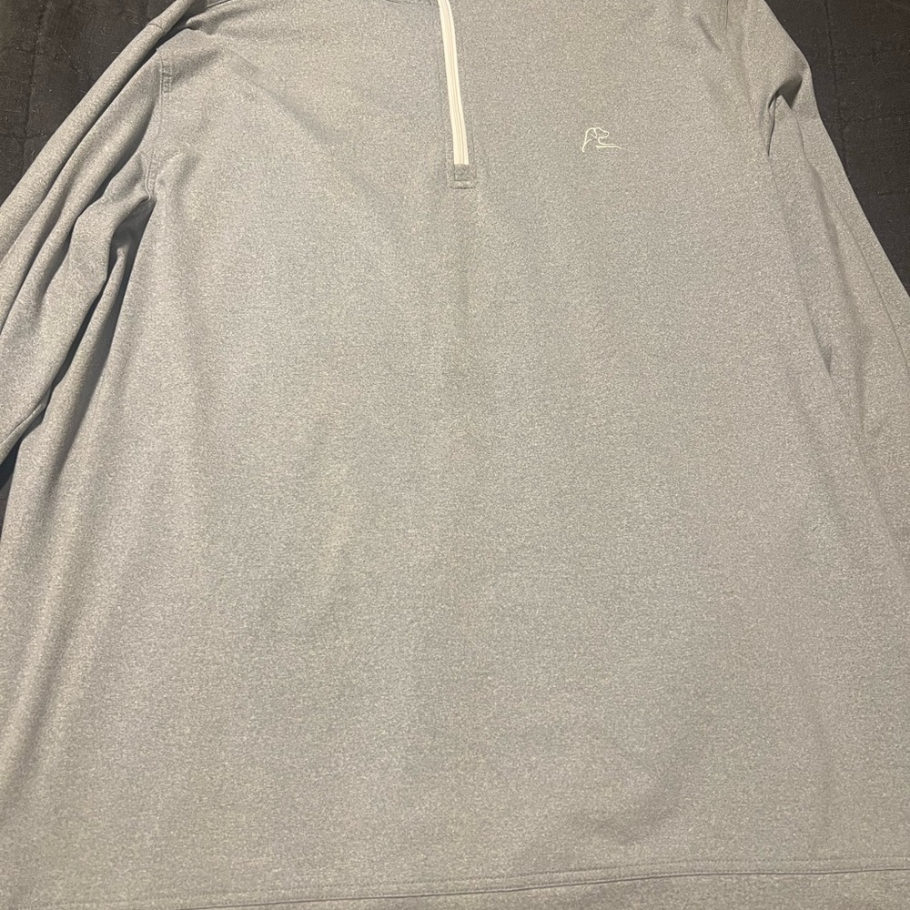 Rhoback Heather Gray Performance Quarter-Zip Pullover